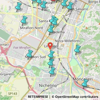 Mappa Via Gaspara Stampa, 10135 Torino TO, Italia (2.97167)