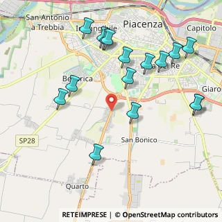 Mappa Strada alla Verza, 29100 Piacenza PC, Italia (2.30938)
