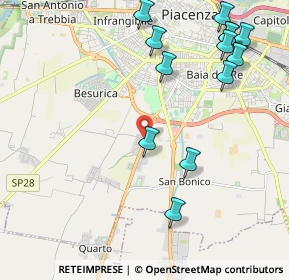 Mappa Strada alla Verza, 29122 Piacenza PC, Italia (2.53077)