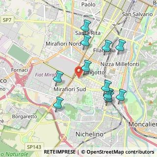 Mappa Via Nichelino, 10135 Torino TO, Italia (1.88727)