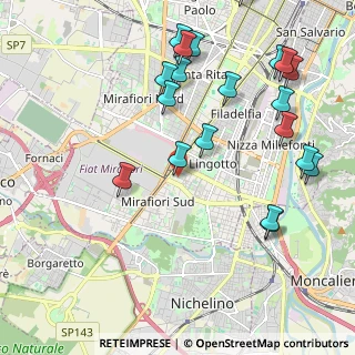 Mappa Via Nichelino, 10135 Torino TO, Italia (2.354)