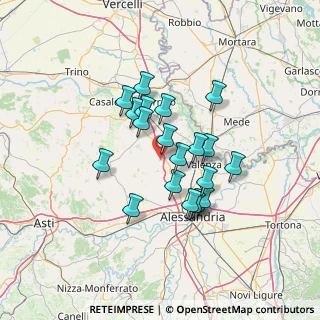 Mappa Strada Provinciale, 15040 Mirabello Monferrato AL, Italia (10.965)