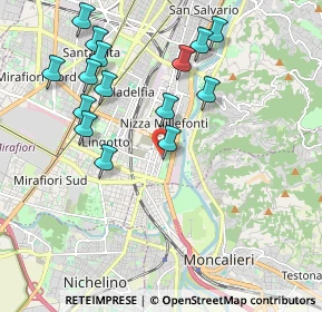 Mappa Via Frabosa, 10127 Torino TO, Italia (2.08667)