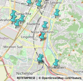 Mappa Via Frabosa, 10127 Torino TO, Italia (2.59357)