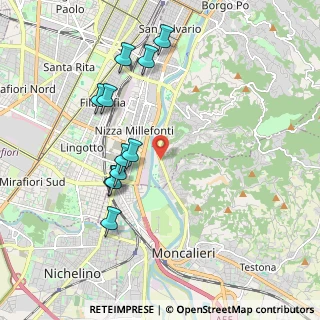Mappa Corso Moncalieri, 10127 Torino TO, Italia (1.93455)