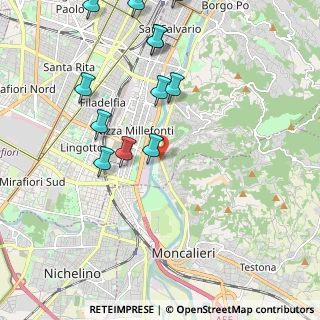 Mappa Corso Moncalieri, 10127 Torino TO, Italia (2.38583)