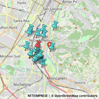 Mappa Corso Moncalieri, 10127 Torino TO, Italia (1.5615)