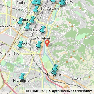 Mappa Corso Moncalieri, 10127 Torino TO, Italia (3.0475)