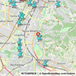 Mappa Corso Moncalieri, 10127 Torino TO, Italia (3.328)