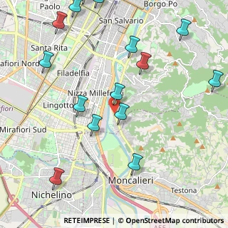 Mappa Corso Moncalieri, 10127 Torino TO, Italia (2.678)