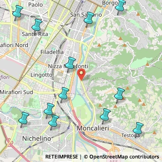 Mappa Corso Moncalieri, 10127 Torino TO, Italia (3.04583)