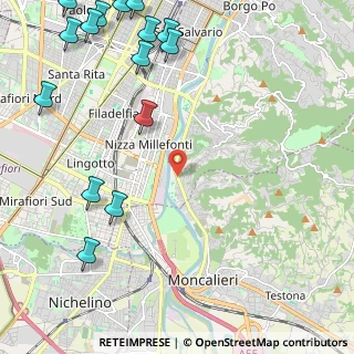 Mappa Corso Moncalieri, 10127 Torino TO, Italia (3.27467)