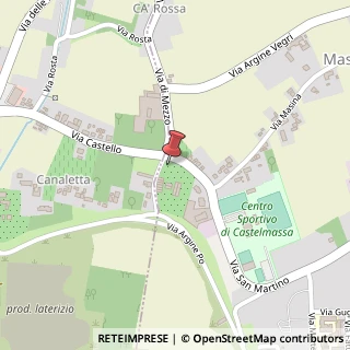 Mappa Via di Mezzo, 2, 45035 Castelmassa, Rovigo (Veneto)