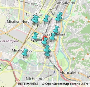 Mappa Via Passo Buole, 10127 Torino TO, Italia (1.42083)