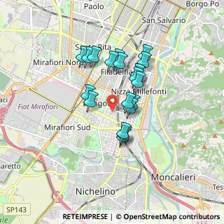 Mappa Via Giovanni Flecchia, 10127 Torino TO, Italia (1.3655)