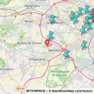 Mappa Regione Gonzole, 10043 Orbassano TO, Italia (7.54167)
