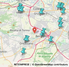Mappa Regione Gonzole, 10043 Orbassano TO, Italia (5.25588)