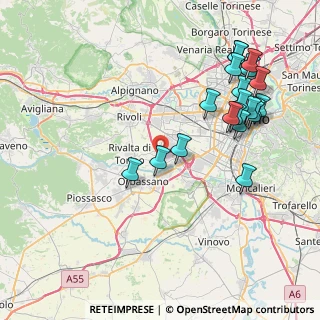Mappa Regione Gonzole, 10043 Orbassano TO, Italia (9.0765)