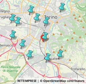 Mappa Nizza Millefonti, 10127 Torino TO, Italia (4.38333)