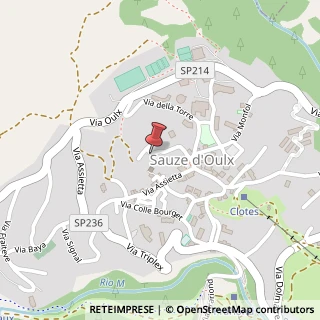 Mappa Via Villaggio Alpino, 22, 10050 Sauze d'Oulx, Torino (Piemonte)