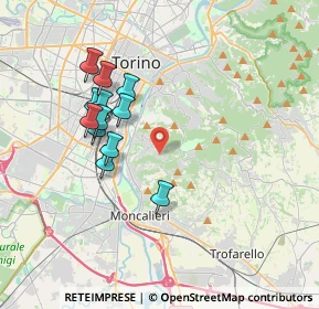 Mappa Strada dai Ronchi ai Cunioli Alti, 10133 Torino TO, Italia (3.40167)