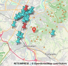 Mappa Strada dai Ronchi ai Cunioli Alti, 10133 Torino TO, Italia (4.165)