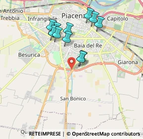 Mappa Via A. Vaciago, 29122 Piacenza PC, Italia (1.76273)