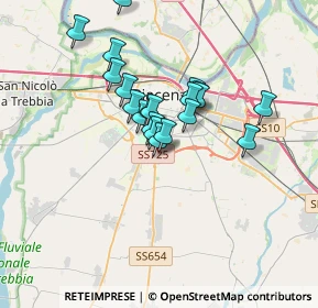 Mappa Via A. Vaciago, 29122 Piacenza PC, Italia (2.6695)