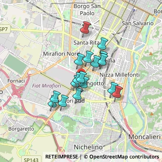 Mappa Via Melchiorre Voli, 10135 Torino TO, Italia (1.31353)