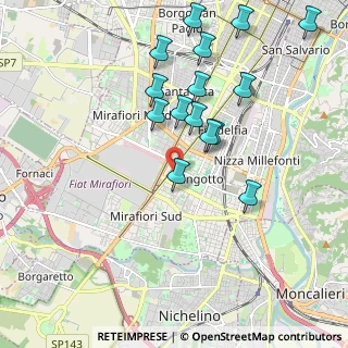 Mappa Via Melchiorre Voli, 10135 Torino TO, Italia (2.034)
