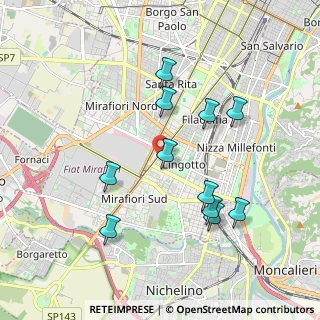 Mappa Via Melchiorre Voli, 10135 Torino TO, Italia (1.85909)