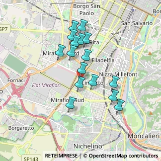 Mappa Via Melchiorre Voli, 10135 Torino TO, Italia (1.59563)