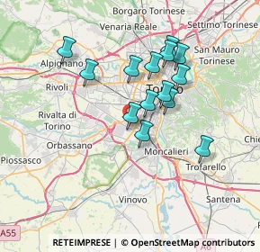 Mappa Corpo 5, 10135 Torino TO, Italia (6.02929)