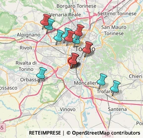 Mappa Via Podgora, 10135 Torino TO, Italia (5.46133)