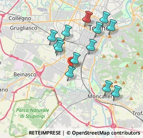 Mappa Via Severino Casana, 10135 Torino TO, Italia (3.54385)