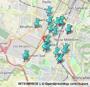 Mappa Via Podgora, 10135 Torino TO, Italia (1.652)