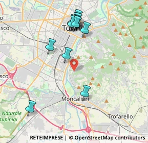 Mappa Strada del Fioccardo, 10133 Torino TO, Italia (4.10769)