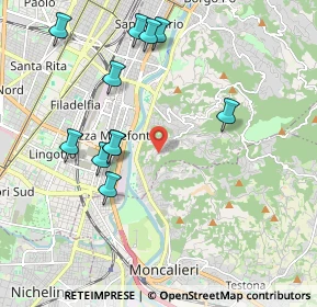 Mappa Strada del Fioccardo, 10133 Torino TO, Italia (2.10727)