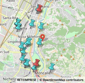 Mappa Strada del Fioccardo, 10133 Torino TO, Italia (2.3115)