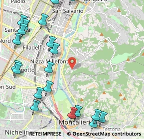 Mappa Strada del Fioccardo, 10133 Torino TO, Italia (2.883)