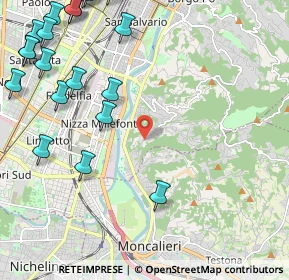 Mappa Strada del Fioccardo, 10133 Torino TO, Italia (3.107)