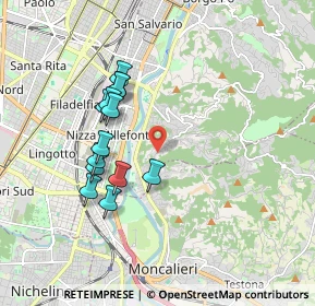 Mappa Strada del Fioccardo, 10133 Torino TO, Italia (1.65385)