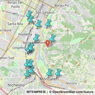 Mappa Strada del Fioccardo, 10133 Torino TO, Italia (2.24125)