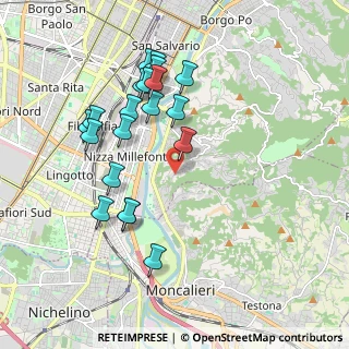 Mappa Strada del Fioccardo, 10133 Torino TO, Italia (1.9175)