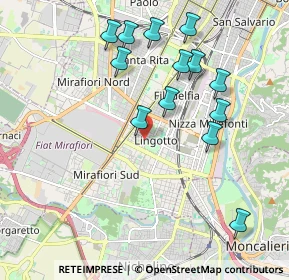 Mappa Via Giuditta Sidoli, 10135 Torino TO, Italia (2.02538)
