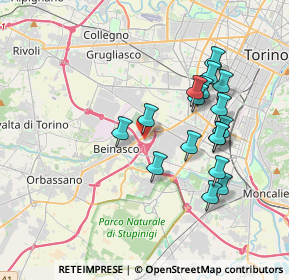 Mappa Viale Fornaci, 10092 Beinasco TO, Italia (3.53)