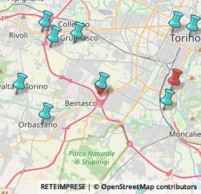 Mappa Viale Fornaci, 10092 Beinasco TO, Italia (6.075)