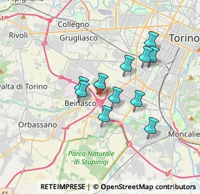 Mappa Viale Fornaci, 10092 Beinasco TO, Italia (2.83091)