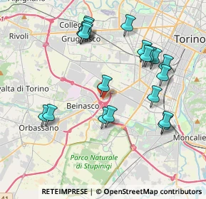 Mappa Viale Fornaci, 10092 Beinasco TO, Italia (4.099)