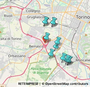 Mappa Viale Fornaci, 10092 Beinasco TO, Italia (3.30667)